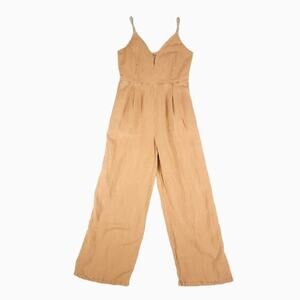 Young Fabulous & Broke Linen Blend Wide Leg Jumpsuit Romper